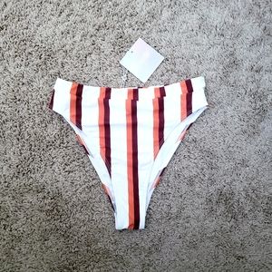 Stripe High Leg Waist Brief
